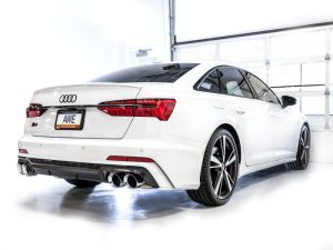 Audi S7 Performance Exhaust - AWE Tuning - Touring Edition, Cat Back - Chrome Silver - `19-`23